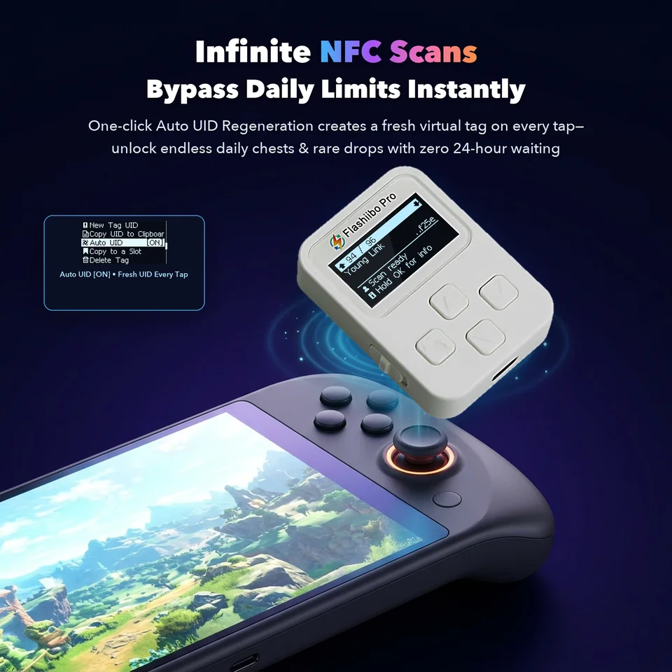 Flashiibo Pro Gen 3 — Infinite NFC Scans and Auto UID Regeneration on Switch 2