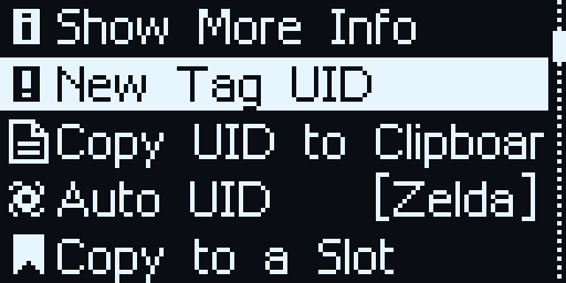 Amiibo Context Menu