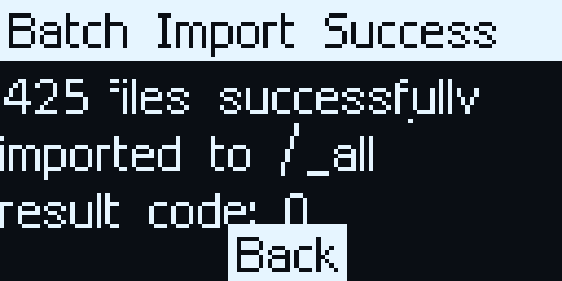 Import Success Modal