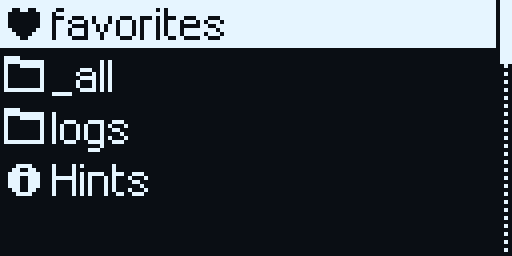 Pinned Favorites Folder at Root